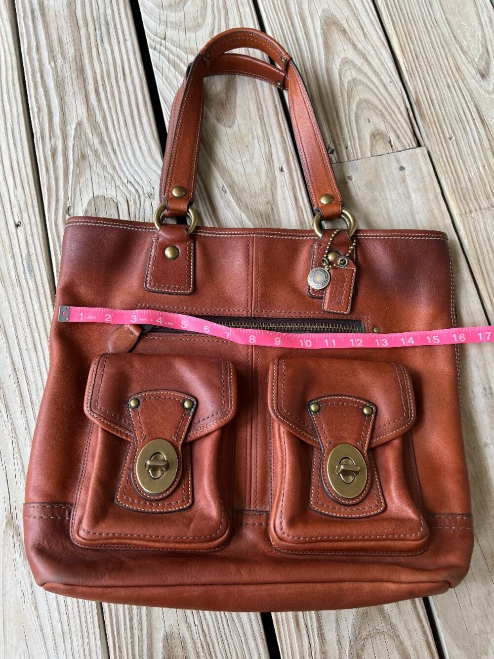 Coach Legacy 65th Anniversary Leather Gigi Tote Bag 11131 Whiskey - Picture 15 of 16